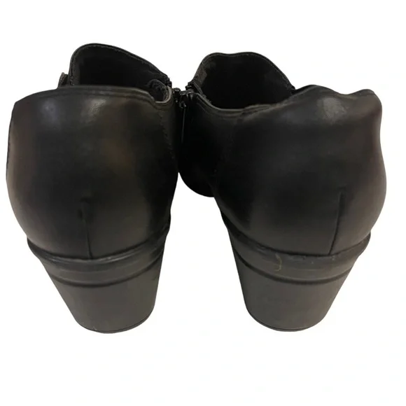 Women’s CLARKS Collection Emslie Black Leather Shoes Heels - Picture 10 of 11